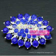 Broche en cristal multicolore